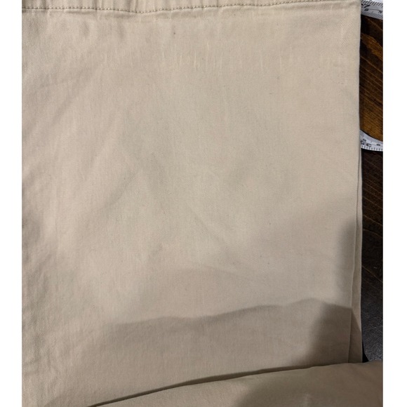 American Eagle Khaki Flare Artist Pants 14 Y2K Boho Stretch Minimalist Soft - Picture 9 of 11